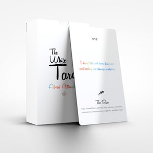 Le tarot blanc - À propos de l'affirmation - 78 cartes - Tarot - Jeu de tarots - Prédire la bonne aventure - Outils divinatoires