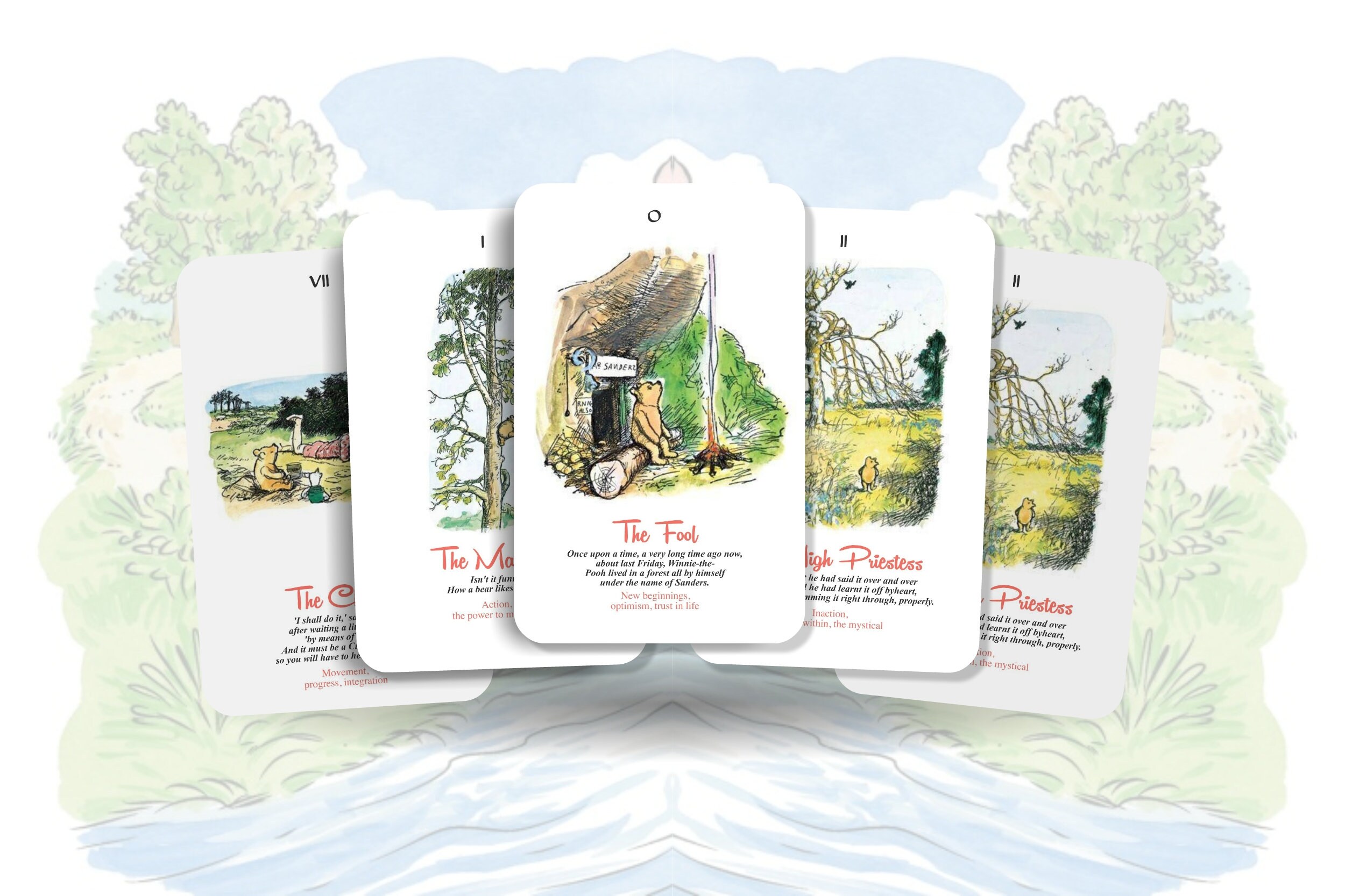 Winnie the Pooh Tarot Major Arcana Winnie the Pooh Tarot - Etsy