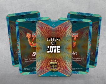 Letters of Love - Hebrew Letters of Wisdom - Kabbalah Cards - Oracle - Fortune Telling - Divination tools - Tarot Gift - Cards