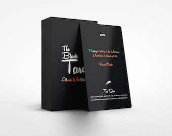The Black Tarot - About Meditation - 78 cards - Tarot - Tarot Deck - Fortune Telling - Divination tools