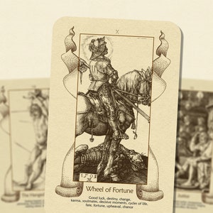 I Tarocchi di Dürer - Arcani Maggiori - Mazzo di Tarocchi - Divinazione - Strumenti di Divinazione - Regalo Tarocchi - Carte Illustrate