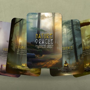 Nature Oracle inspired by the wisdom of Ralph Waldo Emerson 24 cards Oracle Cards Oracle Deck Fortune Telling Divination tools image 5