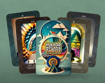 Major Arcana Tarot - Major Arcana - Tarot - Tarot Deck - Fortune Telling - Divination tools - Tarot Gift - Cards - Tarot Art