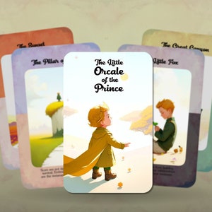 El Pequeño Oráculo del Príncipe - Baraja del Oráculo - Cartas Inspiradoras - Adivinación - Herramientas de adivinación - Cartas del Oráculo - Cartas Ilustradas