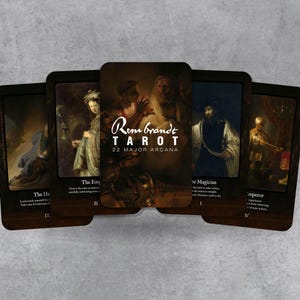 Tarot Rembrandt - Arcanos Maiores - Arte Rembrandt - Baralho de Tarot - Adivinhação - Ferramentas de Adivinhação - Presente de Tarot - Cartas Ilustradas