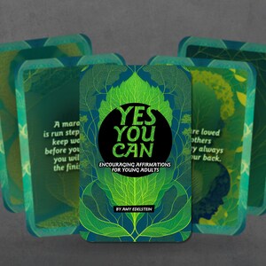 oui vous pouvez ! - Affirmations encourageantes pour les jeunes adultes - Par Amy Edelstein - Cartes Oracle - Outils divinatoires - Cadeau Oracle