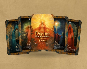 Divine Illumination - Theosophic Tarot  - Major Arcana - Inspired by Jean Delville - Tarot - Fortune Telling - Divination tools