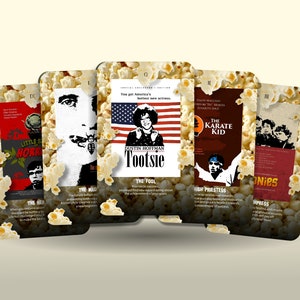 Tarot des films - Arcanes majeurs - Tarot d'Hollywood - Jeu de tarots - Prédire l'avenir - Outils divinatoires - Cadeau de tarot - Cartes illustrées - Cartes