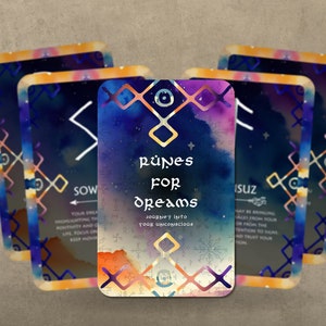 Runes for Dreams - Reise ins Unbewusste - 24 Karten - Orakel - Orakel Deck - Wahrsagen - Weissagungswerkzeuge - Runen mystische Karten