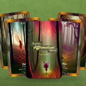 Fairies Affirmation Tarot - Major Arcana - Tarot - Tarot Deck - Fortune Telling - Divination tools - Tarot Gift