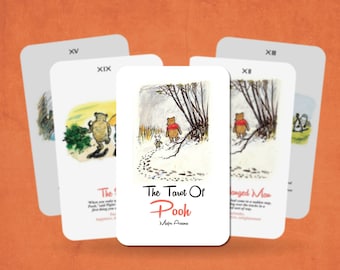 The Tarot of Pooh - Major Arcana - Winnie the Pooh - Tarot Deck - Fortune Telling - Divination tools - Tarot Gift -  Illustrated Cards