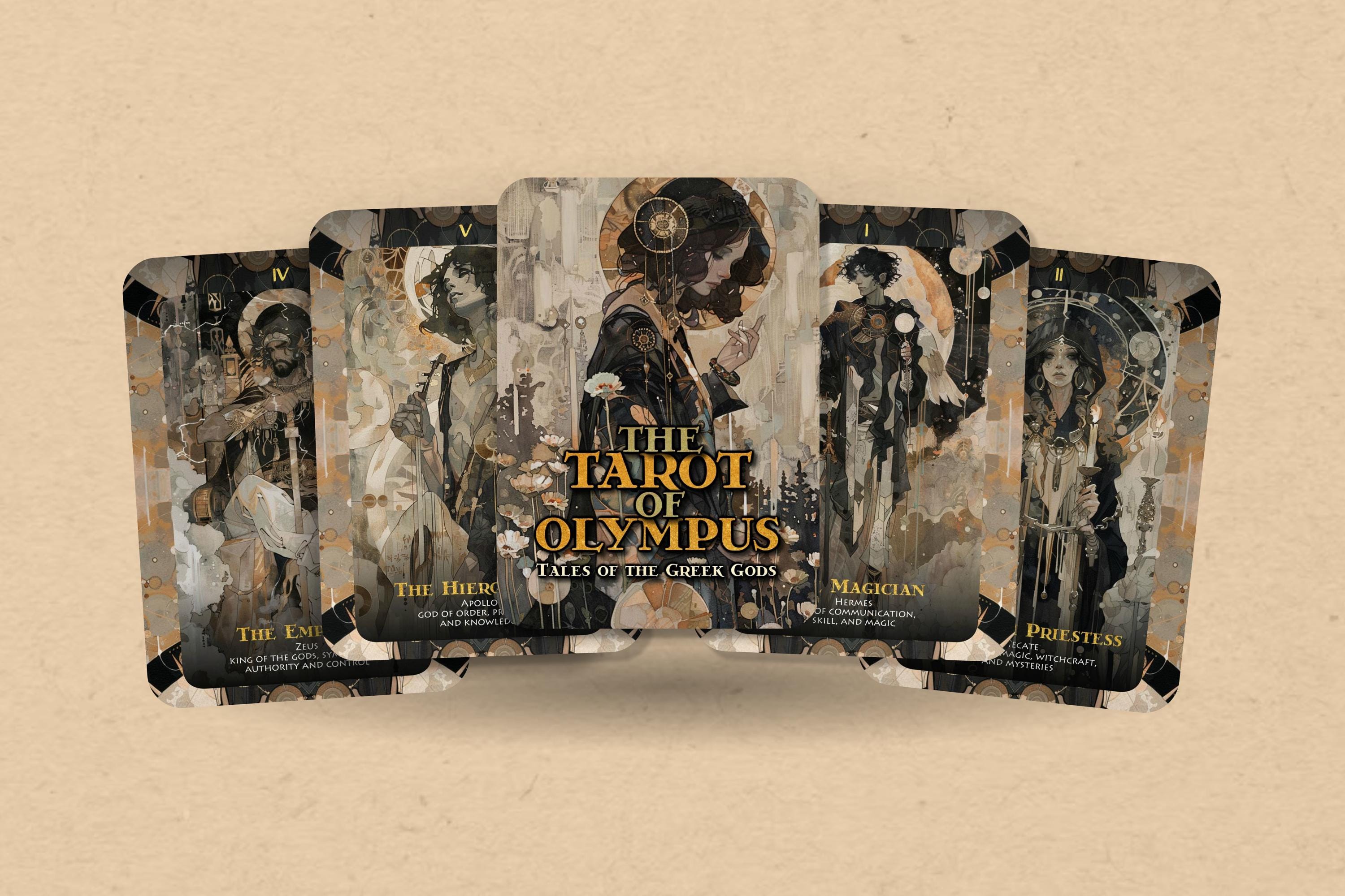 The Tarot of Olympus - 78 Cards - Tales of the Greek Gods - Tarot