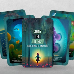Goditi il silenzio - Carte Oracle per la pace interiore - Ispirate ai Depeche Mode - Predizione del futuro - Strumenti di divinazione - Carte di affermazione