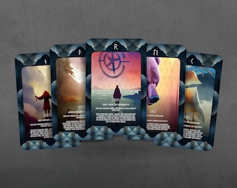 Runes - Ancient Symbols for Modern Guidance - 24 cards - Oracle - Oracle Deck - Divination tools - oracle Gift - Runes mystic cards