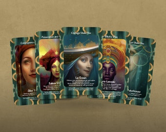 The Oracle of the Witches: A Journey Through History - Oracle Cards - Witches Oracle - Oracle Deck - Divination tools - oracle Gift