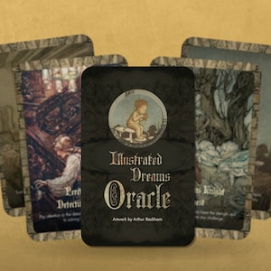 Oracolo dei sogni illustrato - Illustrazione di Arthur Rackham - Carte dell'oracolo - Mazzo dell'oracolo - Oracolo delle fiabe - Strumenti di divinazione - Regalo dell'oracolo