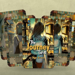 The Journey Tarot - Arcanos Maiores - Adivinhação - Ferramentas de Adivinhação - Presente de Tarô - Caixa de Tarô - Cartas Ilustradas - Baralho de Tarô