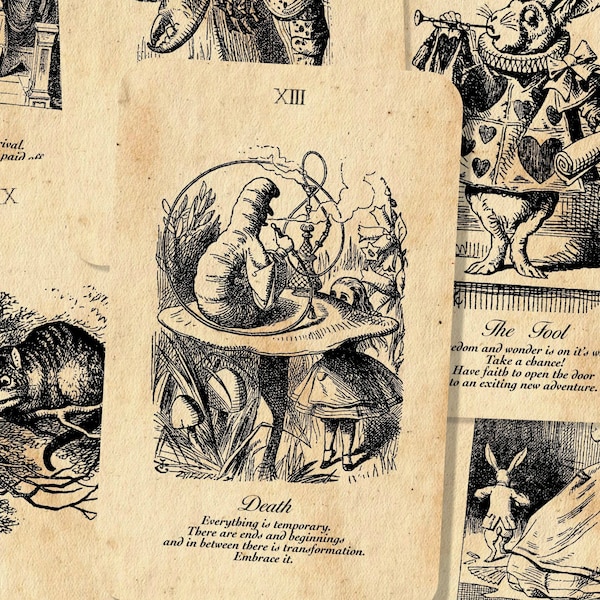 Alice in Wonderland Tarot Cards - Etsy