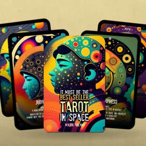 It must be the Best Seller Tarot in Space - Major Arcana - Tarot Deck - Fortune Telling - Divination tools - Tarot Gift - Tarot Cards
