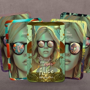 Through the eyes of Alice - Major Arcana - Alice in wonderland - Tarot Deck - Fortune Telling - Divination tools - Tarot Gift - Tarot Cards