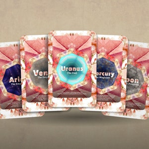 The Galactic Tarot - Star Sign Tarot - Major Arcana - Tarot  - Tarot Deck - Fortune Telling - Divination tools - Tarot Gift - Oracle