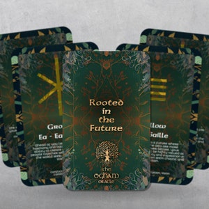 Rooted in the Future - The Ogham Oracle - Celtic Oracle - Oracle - Oracle Deck - Fortune Telling - Divination tools - Oracle Gift - Cards