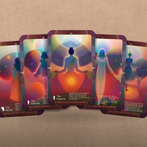 Tarot de la danseuse cosmique - arcanes majeurs - tarot - jeu de tarots - cartes de tarot - diseur de bonne aventure - outils de divination - cartes illustrées