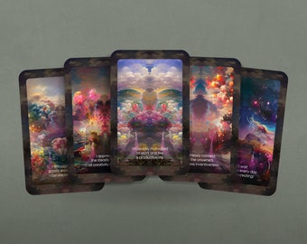 Affirmations for Creative Life - Affirmations créatives - 24 cartes - Oracle - Oracle Deck - Affirmation - Outils divinatoires - Cadeau Oracle