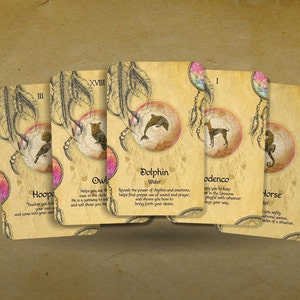 Tarô Animal - 22 Arcanos Maiores - Baralho de Tarô - Adivinhação - Ferramentas de Adivinhação - Presente de Tarô - Cartas Ilustradas