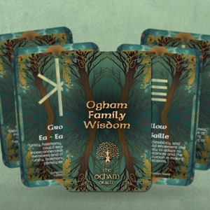 Ogham Family Wisdom - The Ogham Oracle - Celtic Oracle - Oracle - Oracle Deck - Fortune Telling - Divination tools - Oracle Gift - Cards