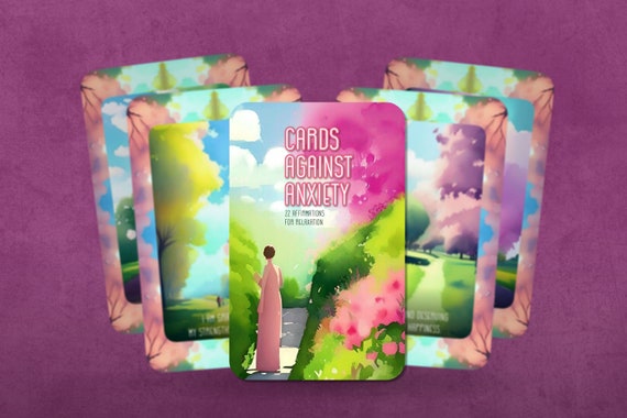 Cards Against Anxiety - 22 Affirmation for Relaxation - 22 cards - Oracle - Oracle Deck - Affirmation - Divination...