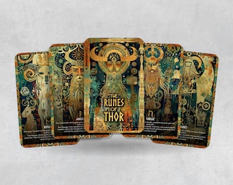 The Runes of Thor - 26 cards - Runes Oracle - Oracle Deck - Fortune Telling - Divination tools - Oracle Gift