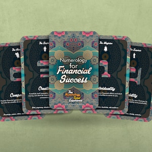 Numerología para el éxito financiero - La experiencia del Tarot de la Numerología - Arcanos mayores - Adivinación - Herramientas de adivinación - Cartas ilustradas