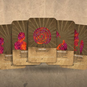 O livro do Tarô do Gênesis - Arcanos Maiores - Tarô Bíblico - Baralho de Tarô - Cartomancia - Ferramentas de adivinhação - Presente de Tarô - Cartas Ilustradas