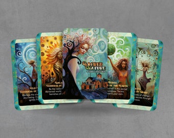 Sacred Nature - A Goddess Oracle Deck - 24 cards - Oracle Cards - Oracle Deck - Fortune Telling - Divination tools