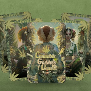 Oráculo da Deusa da Cannabis - Arcanos Maiores - Tarô Inspirado na Cannabis - Baralho de Tarô - Adivinhação - Ferramentas de Adivinhação - Cartas Ilustradas