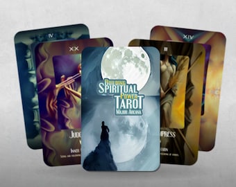 Building Spiritual Power Tarot - Major Arcana - by Jeff Carreira - Tarot Cards - Tarot Deck - Fortune Telling - Divination tools