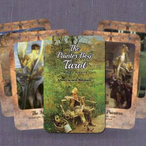 Tarô do Menino Pintor - Arcanos Maiores - Presente de Tarô - Cartas Ilustradas - Ferramenta de Adivinhação - Baralho de Cartas