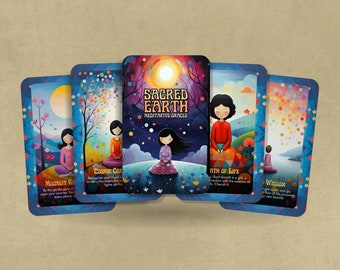 Sacred Earth - Meditation Oracle - Vibrant Oracle - Oracle Deck - Oracle Deck - Fortune Telling - Divination tools