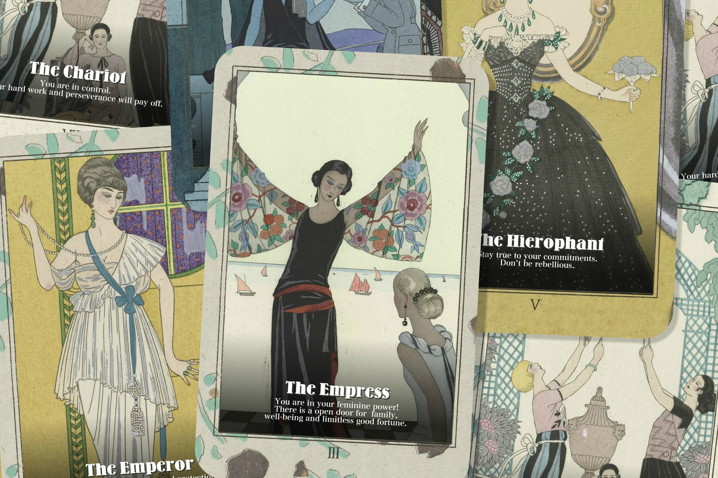 Art Deco Tarot Art Deco Cards 22 Major Arcana Tarot Etsy