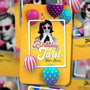 Tarô de Aniversário - Sim Não - Arcanos Maiores - Adivinhação - Ferramentas de adivinhação - Presente de Tarô - Caixa de Tarô - Cartas Ilustradas - Baralho de Tarô