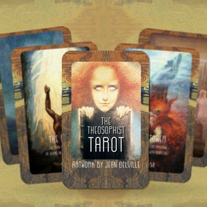Theosophisches Tarot - Major Arcana - Jean Delville - Tarot - Tarot Deck - Wahrsagen - Weissagungswerkzeug - Tarot Geschenk - Theosophisch