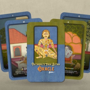 Yoga Sutra de Patanjali Oracle Book 1 - 24 cartes - Oracle Cards - Oracle Deck - Outils divinatoires - Jeff Carreira - Yoga Oracle