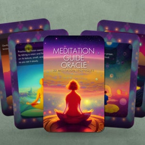 Meditation Guide Oracle - Meditation Cards - Meditation Oracle - Oracle - Oracle Deck - Fortune Telling - Divination tools - Oracle Gift
