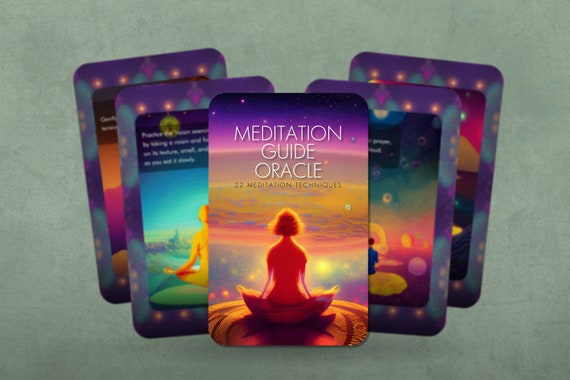 Meditation Guide Oracle - Meditation Cards - Meditation Oracle - Oracle - Oracle Deck - Fortune Telling - Divination tools - Oracle Gift