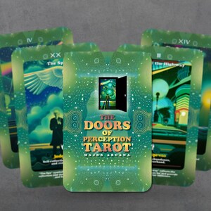 Tarocchi delle Porte della Percezione - Arcani Maggiori - Tarocchi - Mazzo di Tarocchi - Predizione del futuro - Strumenti di divinazione - Regalo Tarocchi - Carte - fumetti