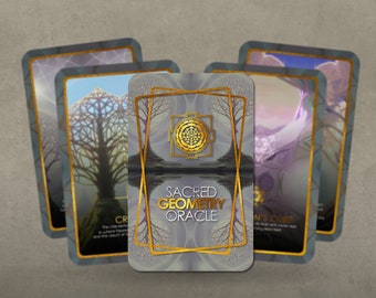 Sacred Geometry Oracle - Sacred Symbols - Oracle Deck - Fortune Telling - Divination tools - Oracle Gift - Metatron - Sacred Oracle