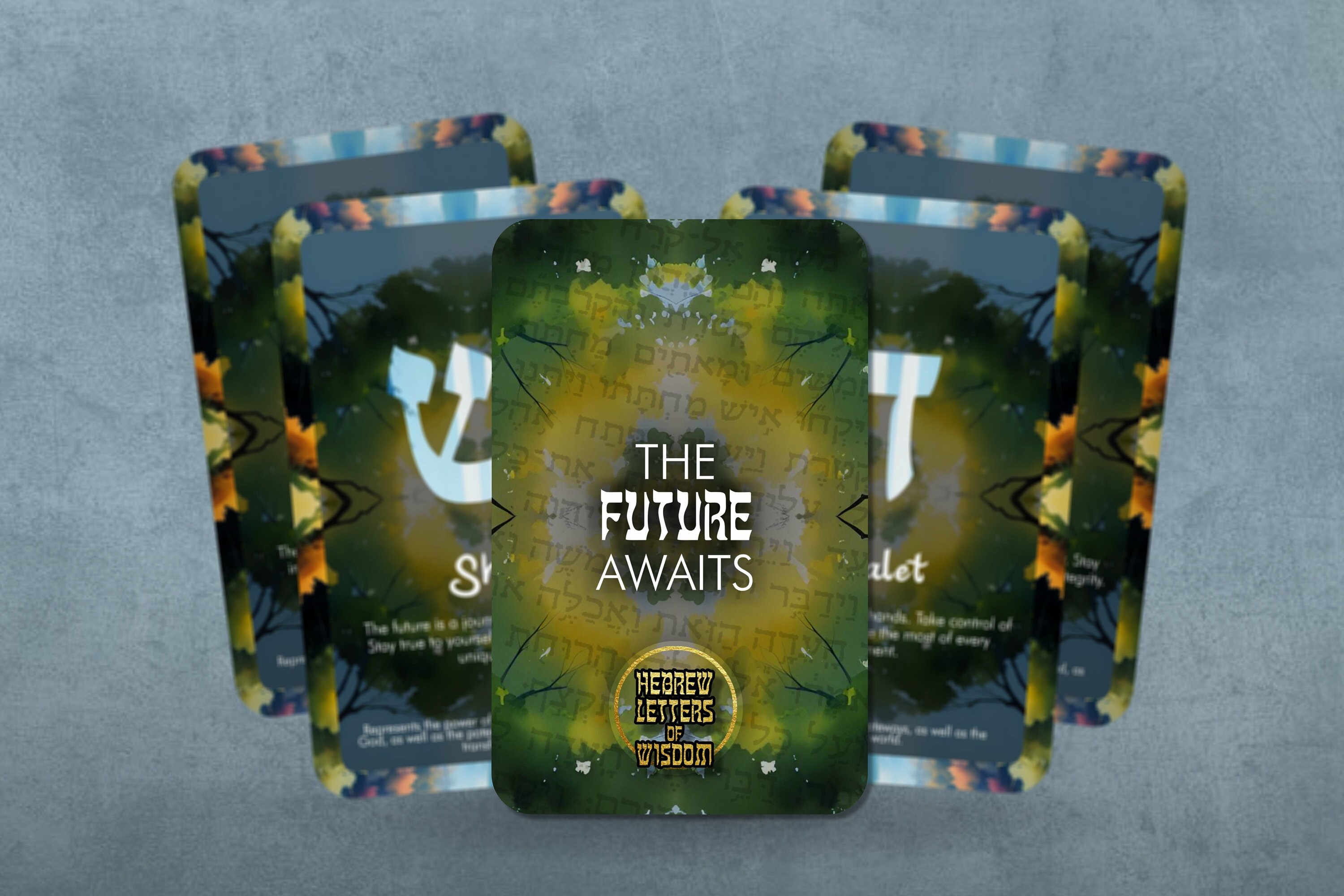 The Future Awaits - Hebrew Letters of Wisdom - Kabbalah Cards - Oracle - Fortune Telling - Divination tools - Tarot Gift - Cards