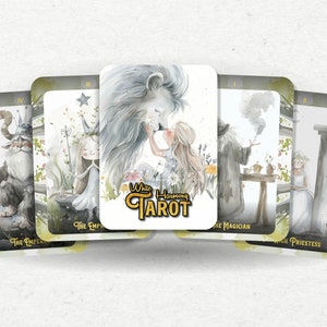 Tarot Armonía Blanca - 78 cartas - Tarot - Baraja de Tarot - Adivinación - Herramientas de adivinación