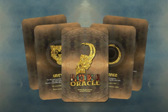 Loki Oracle - Nordic Mythology - Nordic God - Oracle Deck - Fortune Telling - Divination tools - Oracle Gift - Loki - Nordic Goddess